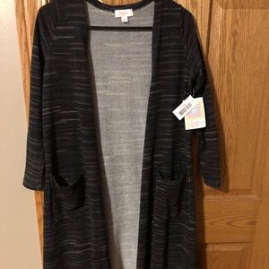 Lularoe Sarah black cardigan